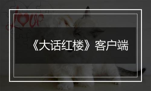 《大话红楼》客户端