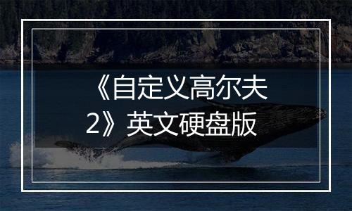 《自定义高尔夫2》英文硬盘版