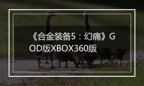 《合金装备5：幻痛》GOD版XBOX360版
