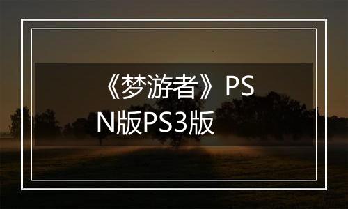 《梦游者》PSN版PS3版