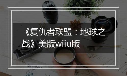 《复仇者联盟：地球之战》美版wiiu版