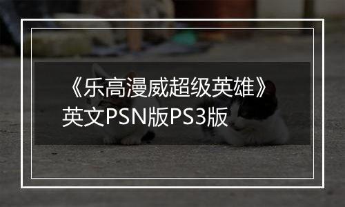 《乐高漫威超级英雄》 英文PSN版PS3版