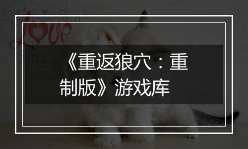 《重返狼穴：重制版》游戏库