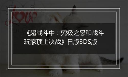 《超战斗中：究极之忍和战斗玩家顶上决战》日版3DS版