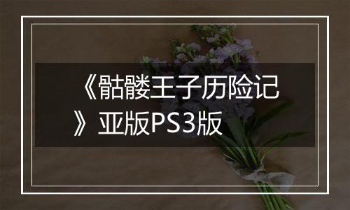 《骷髅王子历险记》亚版PS3版