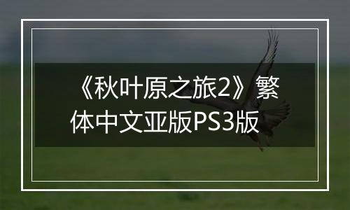 《秋叶原之旅2》繁体中文亚版PS3版