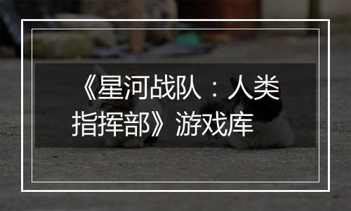 《星河战队：人类指挥部》游戏库