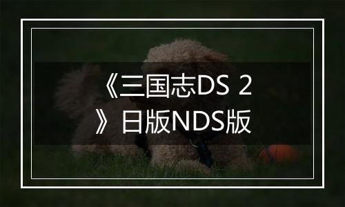 《三国志DS 2》日版NDS版