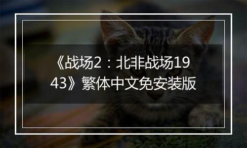 《战场2：北非战场1943》繁体中文免安装版
