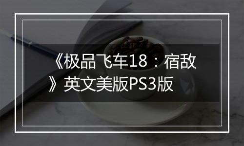 《极品飞车18：宿敌》英文美版PS3版