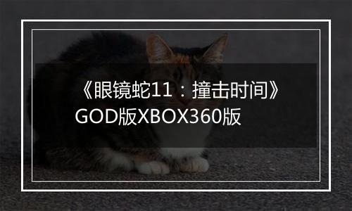 《眼镜蛇11：撞击时间》GOD版XBOX360版