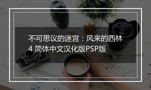 不可思议的迷宫：风来的西林4 简体中文汉化版PSP版