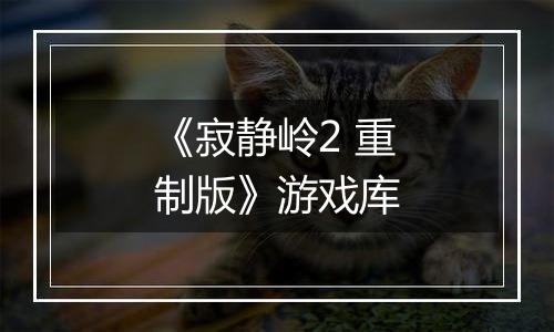 《寂静岭2 重制版》游戏库