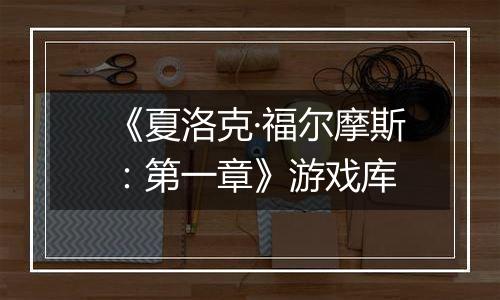 《夏洛克·福尔摩斯：第一章》游戏库