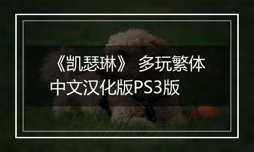 《凯瑟琳》 多玩繁体中文汉化版PS3版