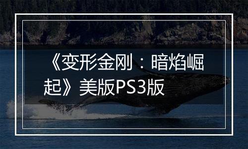 《变形金刚：暗焰崛起》美版PS3版