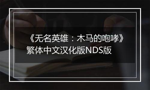 《无名英雄：木马的咆哮》繁体中文汉化版NDS版