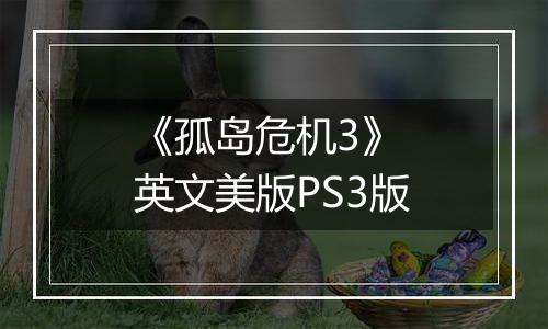 《孤岛危机3》 英文美版PS3版