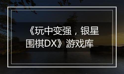 《玩中变强，银星围棋DX》游戏库