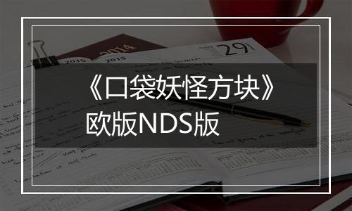 《口袋妖怪方块》 欧版NDS版