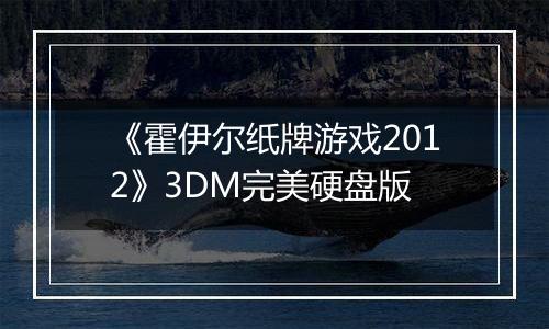 《霍伊尔纸牌游戏2012》3DM完美硬盘版