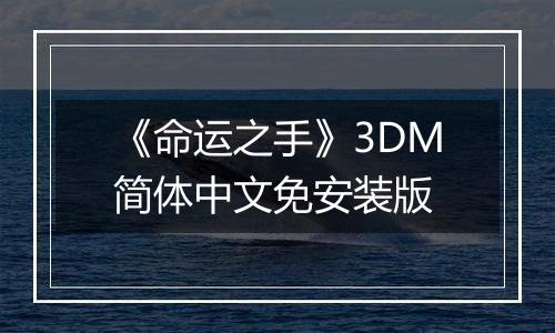 《命运之手》3DM简体中文免安装版