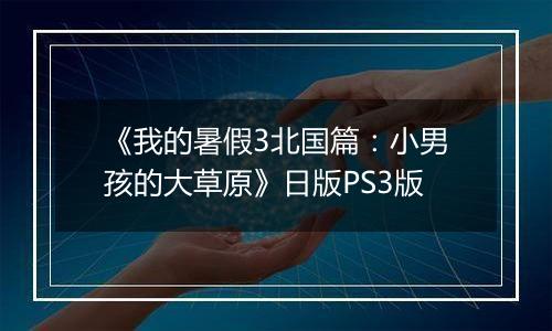 《我的暑假3北国篇：小男孩的大草原》日版PS3版