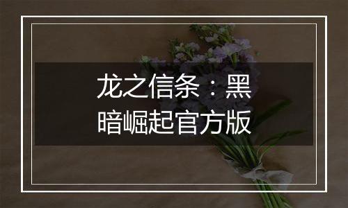 龙之信条：黑暗崛起官方版