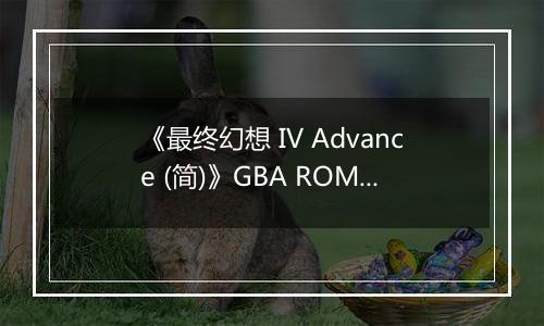 《最终幻想 IV Advance (简)》GBA ROM 中文版