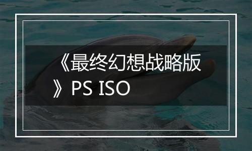 《最终幻想战略版》PS ISO