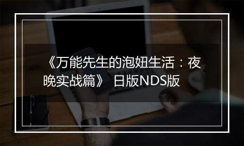 《万能先生的泡妞生活：夜晚实战篇》 日版NDS版