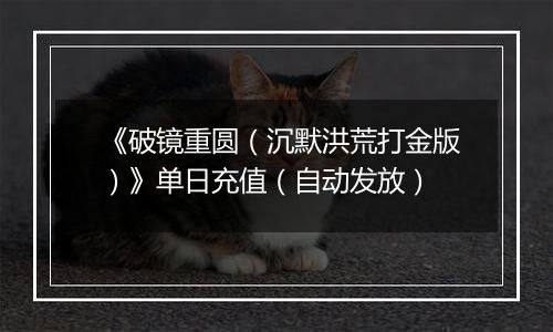 《破镜重圆（沉默洪荒打金版）》单日充值（自动发放）