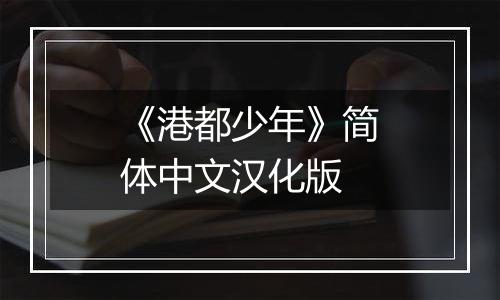 《港都少年》简体中文汉化版