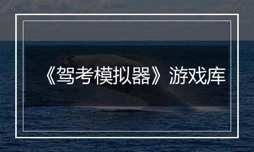 《驾考模拟器》游戏库