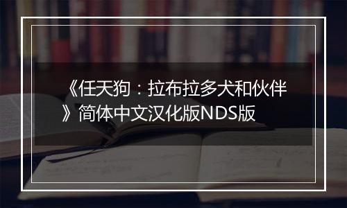《任天狗：拉布拉多犬和伙伴》简体中文汉化版NDS版
