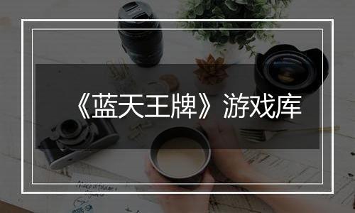 《蓝天王牌》游戏库