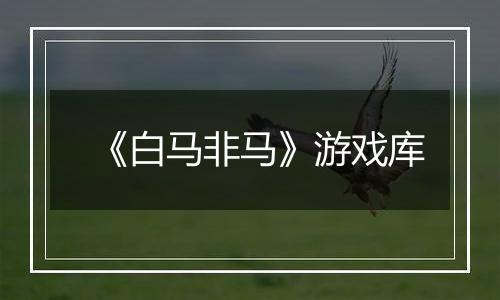 《白马非马》游戏库