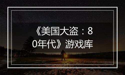 《美国大盗：80年代》游戏库