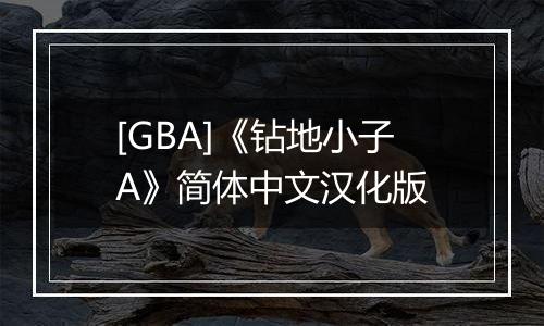 [GBA]《钻地小子A》简体中文汉化版