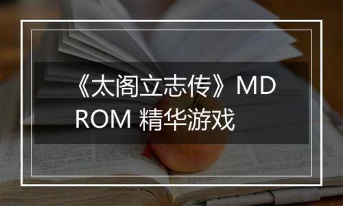 《太阁立志传》MD ROM 精华游戏