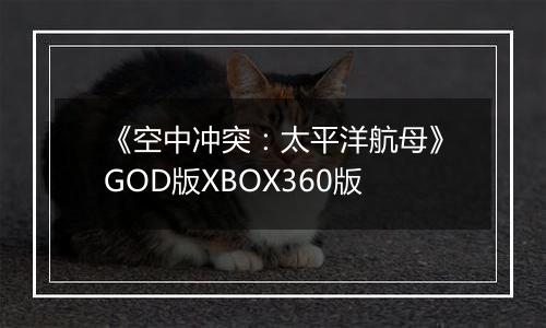 《空中冲突：太平洋航母》GOD版XBOX360版